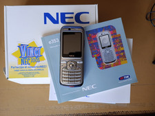 Cellulare Vintage NEC e353 TIM (2005), manuale, caricatore, scatola