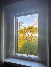 Infissi usati bianchi alluminio-legno in eccellenti condizioni