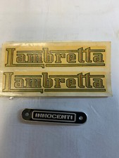 Lambretta 48-50-125-CC.  N° ADESIVI NUOVI ad ACQUA+UNO IN METALLO