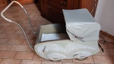 Carrozzina  infanzia  x neonato anni 20   Giordani  in  latta e legno  vintage