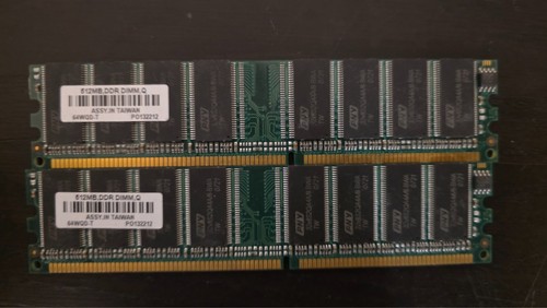Pny 1gb kit ddr - pny, (2x512mb)