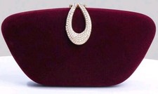 Pochette velluto bordeaux - pochette,