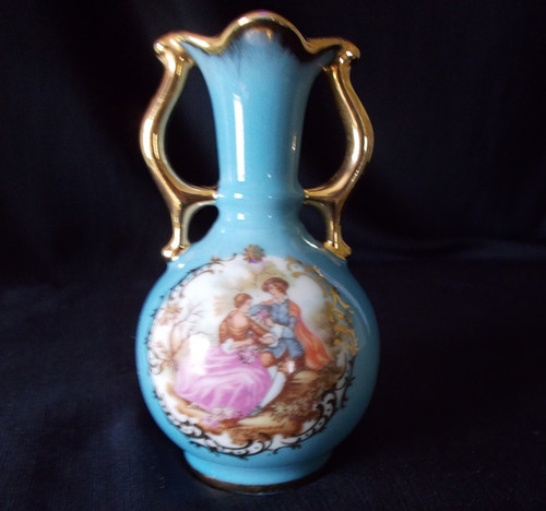 Vaso ritratto manici limoge - ritratto,