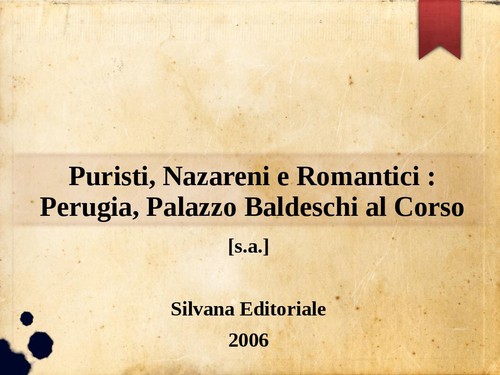 Puristi nazareni romantici - puristi,,