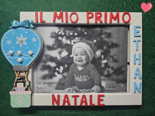 Cornice portafoto primo natale - portafoto,