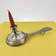 porta candela in metallo placcato argento stile liberty