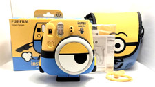 Fujifilm Instax Mini 8 Minion Cheki fotocamera istantanea Giappone con scatola e borsa set