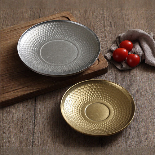 Vassoio tondo acciaio inox - , 23