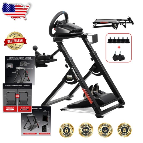 Adjustable racing wheel stand - adjustable,