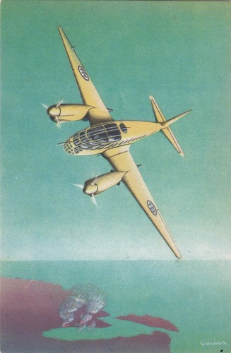 Cartolina aeroplani - (b4231),