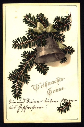 Postkarte weihnachts gruss - postkarte,