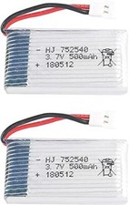 2x Batteria LiPo 3,7V 500mAh