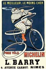 Poster Manifesto Locandina Pubblicità Stampa Vintage Biciclette Francesi Parigi