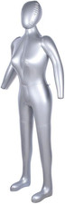 Manichino Femminile Gonfiabile Completo per Vetrine, Altezza 165 Cm, Facile Da R