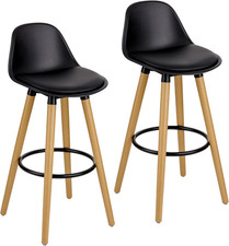 Set 2 Sgabelli Con Schienale E