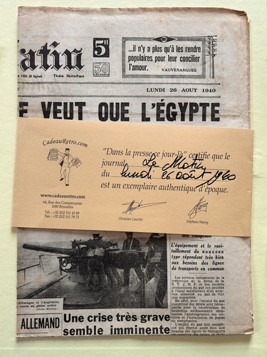 Giornale francese antico le - francese, “le