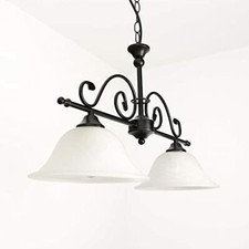 Lampadario ferro battuto