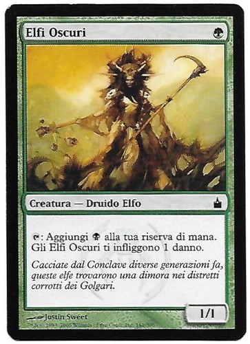 Mtg magic elfi - -, oscuri