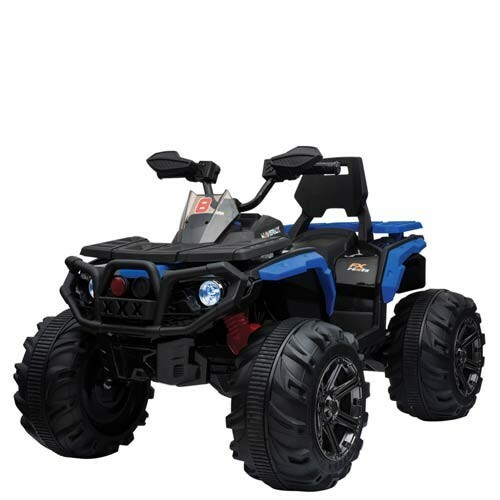 Quad elettrico blu 4x4 per