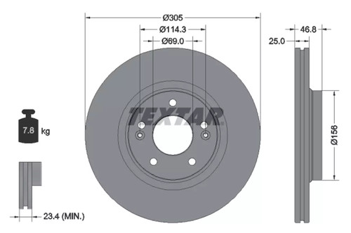 Set freni disco textar - freni,