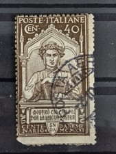 Francobolli Regno - Lotto 1921 Dante Alighieri 40 Centesimi Usato 