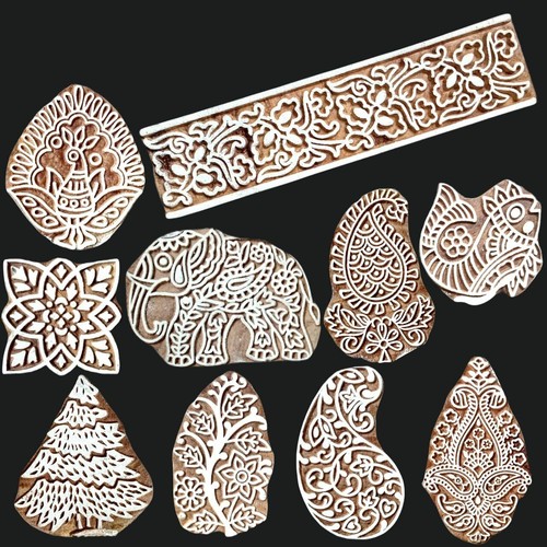 Intagliato mano legno blocco - intagliato,