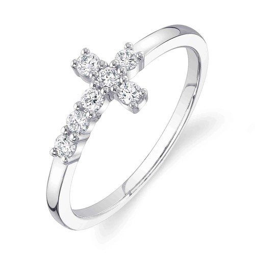 Anello croce oro - in,