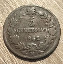 5 Centesimi 1862
