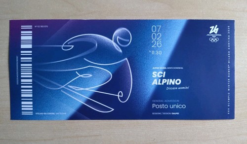 Biglietto ricordo olimpiadi - biglietto,