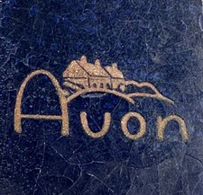 Raro Puff compatto trucco Avon