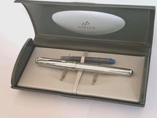 Penna Stilografica PARKER Sonnet Anni 90 Acciaio e Oro 