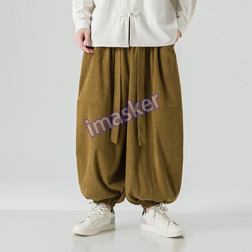 Pantaloni uomo drop crotch