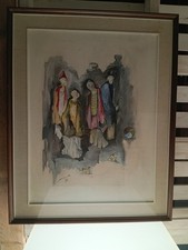 Dipinto originale Cesarino Monti - olio su tela 50x70 - firmato e datato 1972