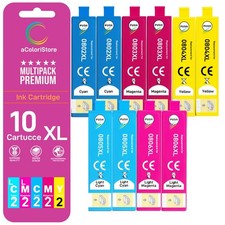 KIT 10 CARTUCCE PER EPSON Stylus PhotoR265 R285 R360 RX560 RX585 RX595 RX685