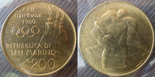 San marino 200 lire - marino, #
