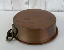 Tortiera piccola in rame  16,5 cm bordo alto - Vintage