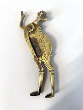 ANTICO SCHIACCIANOCI DI BETEL TAGLIERINA NOCI INDIA NUT CUT OTTONE BRASS '900