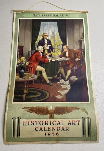 Calendario arte storico 1956 - calendario, d'arte