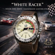 Orologio Sevin Bianco "Racer"