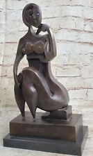 Scultura Figurativa In Bronzo Femminile Moderna D'Arte Astratta Nuda
