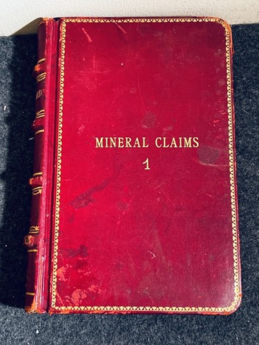 Vintage mineral claims journal - vintage,
