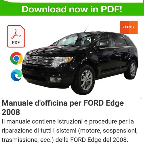 Manuale officina ford edge - officina,
