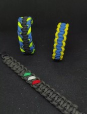 3 Bracciali In Paracord 18 Cm