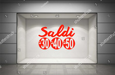 adesivi saldi 30% 40% 50% per