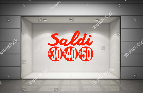 Adesivi saldi 50 - saldi, 30%