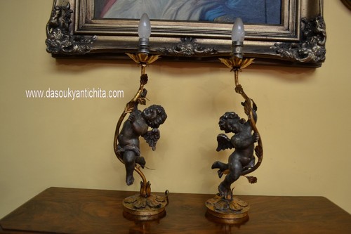 Antica coppia lampade - coppia, di