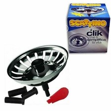 TAPPO PER PILETTA BASKET A SCATTO LAVELLO LAVANDINO CUCINA SCATTINO UNIVERSALE