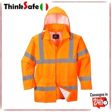 Giacca Impermeabile Ad Alta Visibilita' Arancione