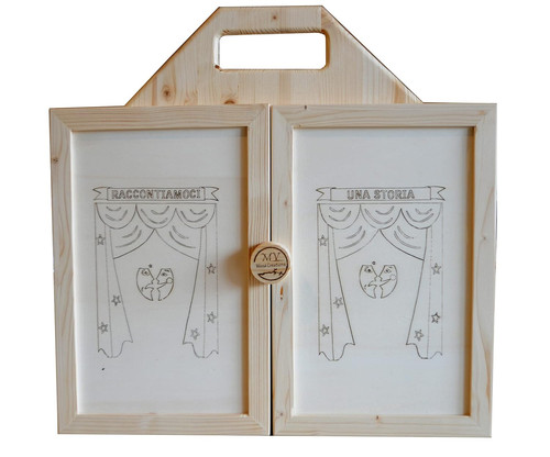 Teatrino legno fatto a - teatrino,