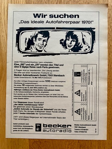 Autoradio becker coppia di - autoradio,
